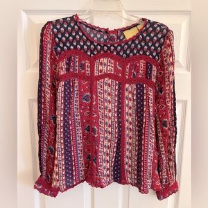Anthropologie Maeve Long Sleeve Top